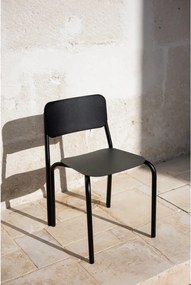 Черен градински стол метален Kei – noo.ma