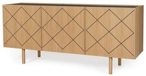 Комод с чекмеджета в дъбов декор Ramalade Porto - Woodman