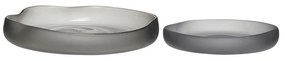Сиви стъклени купи 2 бр. ø 30 cm Bow – Hübsch