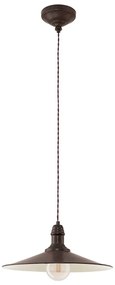 Тъмнокафяво висящо осветително тяло с метален абажур ø 36 cm STOCKBURY – EGLO