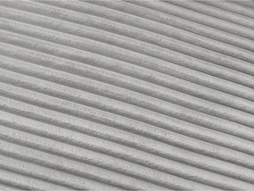 Светлосив диван за ежедневно спане/сгъваем от рипсено кадифе 220 cm Hugo – Bobochic Paris