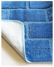 Синя постелка за баня 50x80 cm - JAHU collections