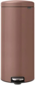 Кош за боклук с педал Brabantia NewIcon 1008853, 30 л, Плавно затваряне, Противоплъзгаща основа, Сатенено покритие, Кафяв