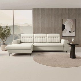 Ъглов диван Blanc-Бял-Ляво