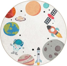 Детско килимче за игра подходящо за пране ø100 cm Space Trip – Mila Home