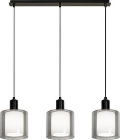 Пендел НИРА 2, черен/сив, 3xE27