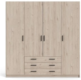 Гардероб от декор от дъб естествен 196x200 cm Sprint – Tvilum