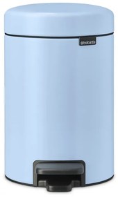 Кош за боклук с педал Brabantia NewIcon 1005524, 3 л, Плавно затваряне, Противоплъзгаща основа, Светлосин