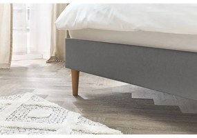 Антрацит тапицирано двойно легло с решетка 180x200 cm Sary - Bobochic Paris