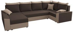 Разтегателен диван в П-образна форма PAULIN, 307x90x161, rainbow 41/rainbow 05, десен