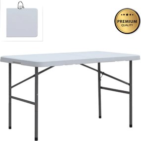 Capri TopMebel сгъваема маса за конференции - куфар, цвят ледено бяло 120x60x74cm.