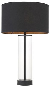 Endon 100440 - Димируема настолна лампа LESSINA 1xE27/10W/230V черна