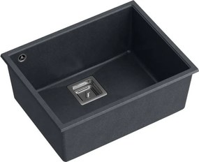 гранитна мивка DAVID 50 Black Metallic
