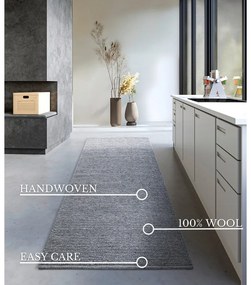 Сива ръчно изработена вълнена пътека 80x200 cm Francois – Villeroy&amp;Boch