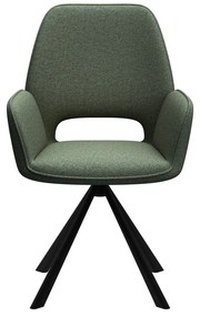 Тъмнозелен трапезен стол с подлакътници Graham – Actona