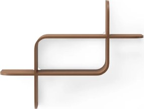 Двуетажен рафт от каучуково дърво в естествен цвят Montage - Umbra