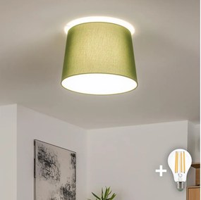 Brilagi - LED плафон CERIA 1xE27/40W/230V Ø 30 см зелен