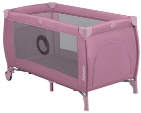 Lionelo - Детска пътна кошара STEFI PLUS, розова магнолия