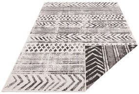 Черно-кремав килим за открито , 80 x 150 cm Biri - NORTHRUGS
