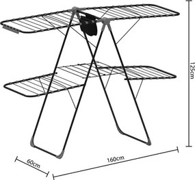 Сушилник за дрехи 5five Mojave Winged, Метал, 31 m