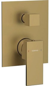 Sapho - Душ смесител за вграждане CUBEMIX матово злато