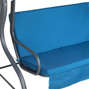 Градинска люлка CASARIA® синя, със защитен калъф KINGSLEEVE®