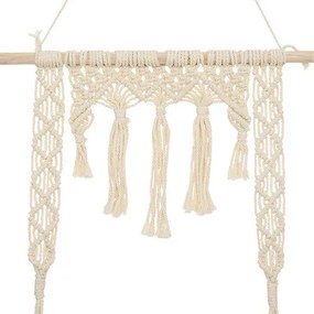 Рафт за стена atmosphera, Макраме и MDF, 60x20x80 см