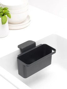 Органайзер за мивка Brabantia SinkSide 1003310, Закрепване за стената на мивката, Перфорирано дъно, Тъмносив