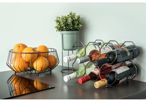 Сив метален сгъваем държач за вино Honeycomb - PT LIVING