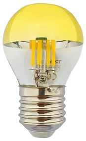 LED Крушка с огледален сферичен връх DECOR MIRROR P45 E27/5W/230V 4200K златиста