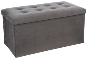 Пейка със съхранение atmosphera Lysandre, Сгъваема, 76x38x38 cm - Сив