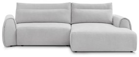 Светлосив ъглов диван Aden – Bobochic Paris