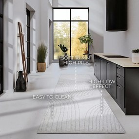 Кремава пътека 80x240 cm Pigment Cream White – Elle Decoration