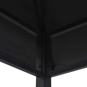 Навес за барбекю, 240x150x255 см, антрацит, стомана