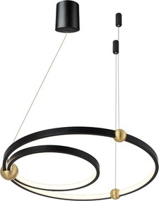 Висящ пендел Black Ring led + дистанционно управление APP692-30-50
