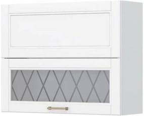 Висящ шкаф Tahoma V7-90-1K1SP with Витрина-White matte