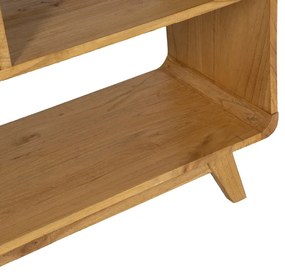 Библиотека от масив от минди в естествен цвят 90x150x40 cm Lysa – Ixia