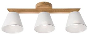 Плафон ANTONIO 3xE14/40W/230V дъб, приспособен към таван