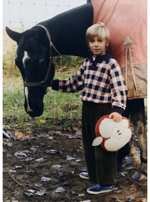 Памучна детска възглавница ø 30 cm Apple – Lorena Canals