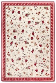Червен килим с коледен мотив със смес от памук 160x230 cm Toy's Delight Red Christmas – Villeroy&amp;Boch