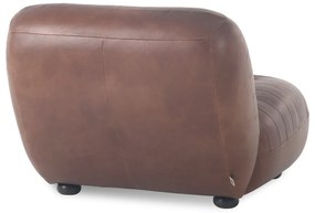 Кафяво кожено кресло Wyatt – Dutchbone