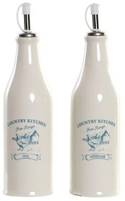 Солница DKD Home Decor Бял Зелен (2 pcs) (6.1 x 6.1 x 23 cm)