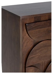 Кафяв скрин от масивно манго 145x76x40 cm Trisha – MOME