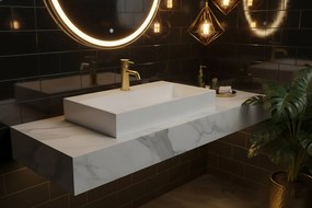 Умивалник МРАМОРЕН КОМПОЗИТ REA Goya 70cm