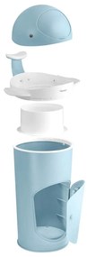 Светлосиньо пластмасово кошче за пелени 25 l Whale – Kindsgut