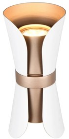 Бяло-бронзова стенна лампа Coat – Trio