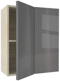 Горен шкаф МДФ Глосмакс 61 (60см) Сонома