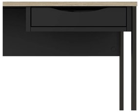 Черна работна маса , 130 x 48 cm Function Plus - Tvilum