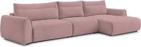 Светлорозов ъглов диван Aden – Bobochic Paris