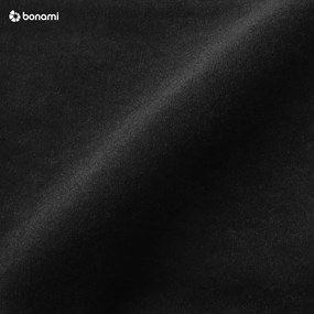 Черен кадифен разтегателен диван с място за съхранение 247 cm Lazaro – ELTAP